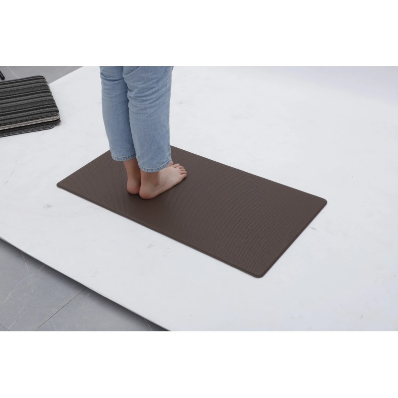 PVC Modern Anti-Fatigue Kitchen Floor Mat Foam Backing Cushioned Antimicrobial