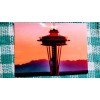 FREDERICKFILMS.COM/SHOP 5 X 7 POST CARD SPACE NEEDLE @ SUNSET