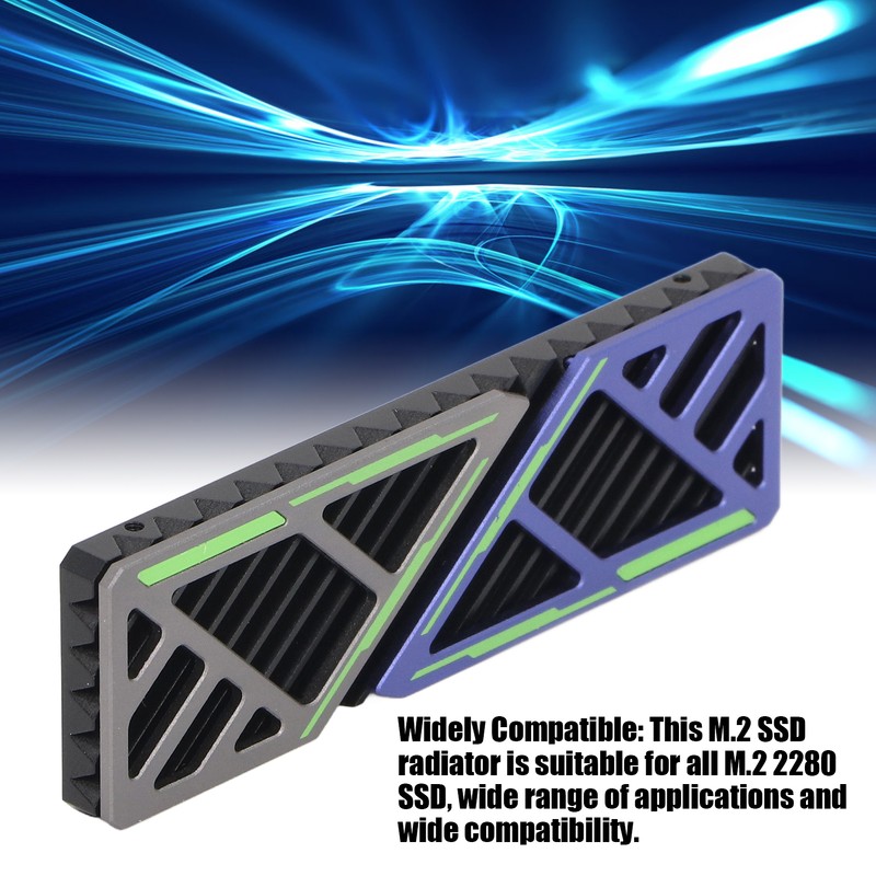 M.2 2280 SSD Heatsink Aluminium Alloy Fast Heat Dissipation M.2