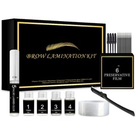 Kit 2 en 1 de Laminado Cejas y Levantamiento Pestañas Set Permanente DIY Rizado Duradero sin Calor para Uso Casa Salones Belleza