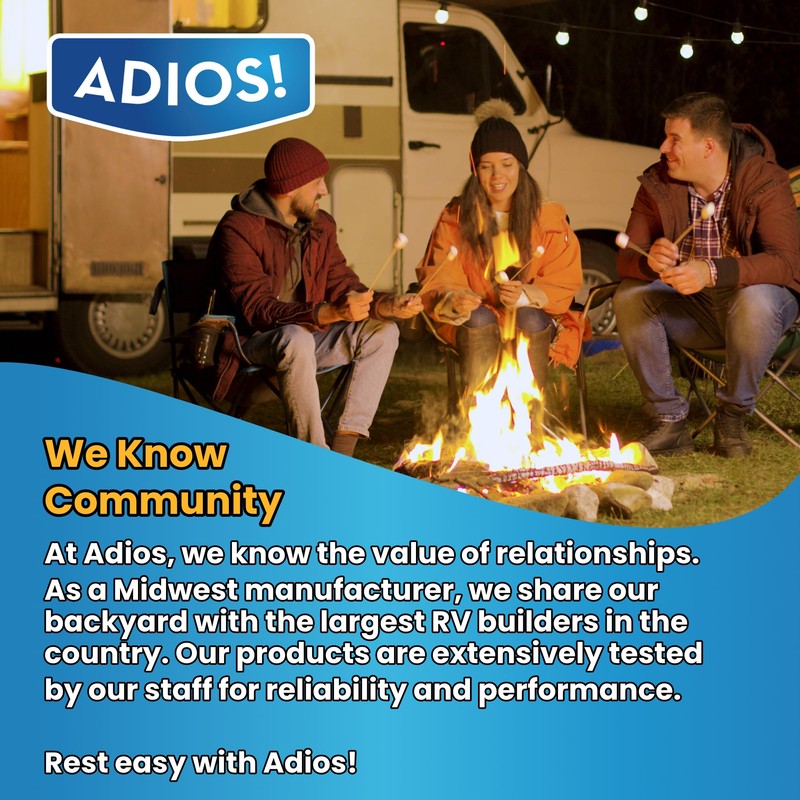 Adios! RV Grey Water Tank Treatment and Cleaner, Enzyme Deodorizer