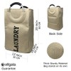 Allgala Canvas Like Waterproof Laundry Bag with Aluminium Handle Laundry