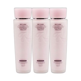 Three W Clinic 3W Daily Moisture Emulsion Calming Quick-Light Moisturizing Lotion Flower Effect Extra 150ml 3pcs / 3W 데일리 수분 에멀전 진정 속광 보습 로션 플라워 이펙트 엑스트라 150ml 3개