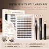 BEFER Lash Clusters Kit, 108 Pcs 3D Curl Eyelash Clusters