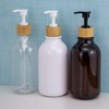 Shampoo Bottles Refillable, Kimqi Bathroom Shampoo and Conditioner Dispenser Set,