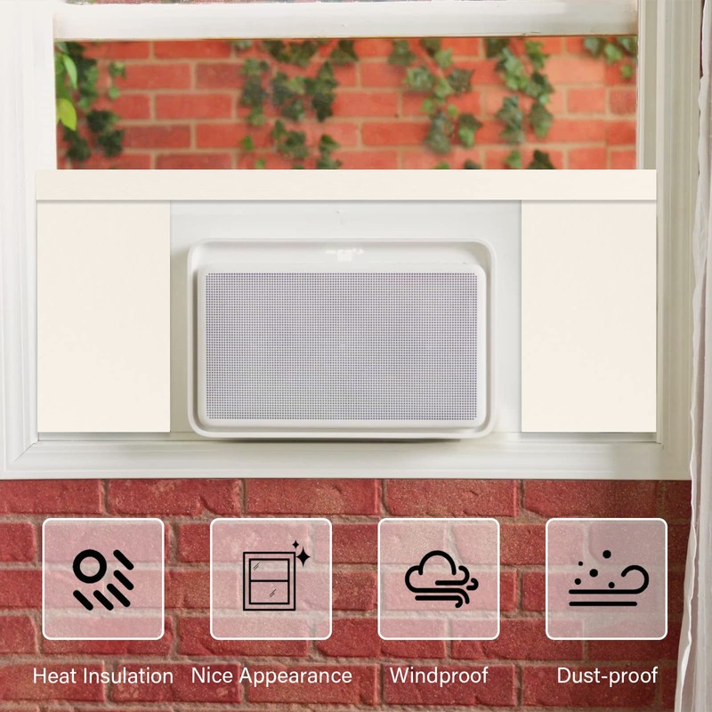 BEWAVE Window Air Conditioner Insulation Foam Panels, AC Side Surround