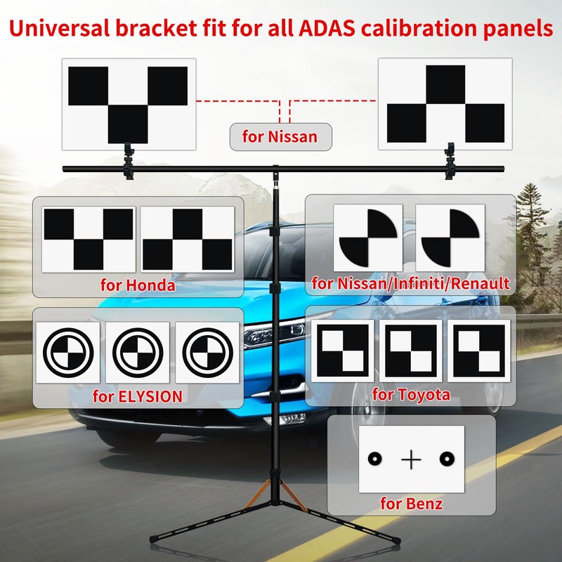 HUPILAN Aluminum Auto ADAS Calibration Bracket Triangular Bracket Ultimate Lightweight