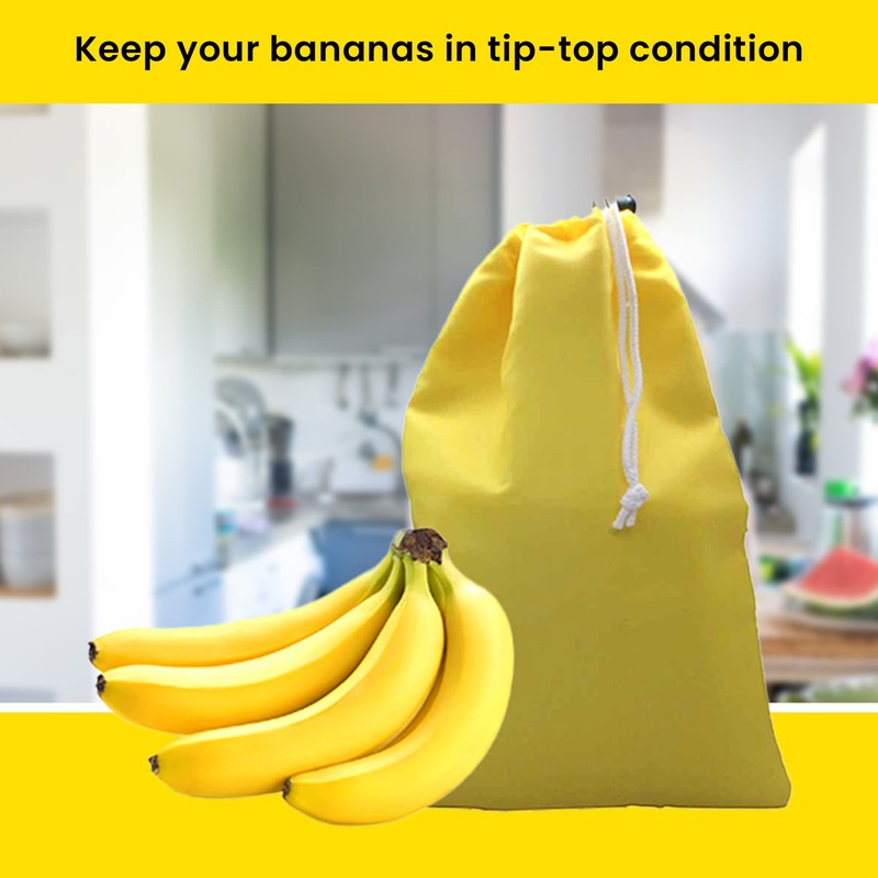 Gadgetime USA - Banana Drawstring Preserve Bag to Keep Fresh