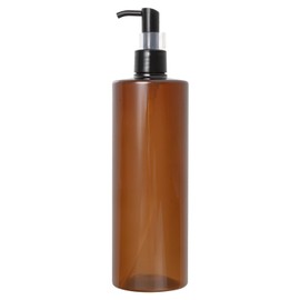 Blackout Plastic Bottle Pump, Brown, 16.9 fl oz (500 ml) Container