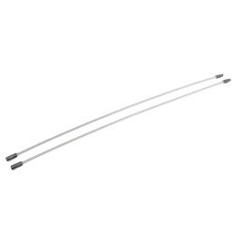 Heavy Duty Pellet Wood Stove Vent Brush and Rod for Chimneys, Stoves, Fireplaces, Dryers, Piping (2 Rods (6ft))