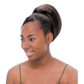 FREETRESS BRAIDS YAKY WRAP 9'' - Shake N Go Drawstring Ponytail for KIDS #1B Off Black