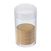 PATIKIL Round Coin Tubes, 5 Pack Coin Storage Tubes with