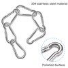 Nutabevr Pack of 12 Carabiners Stainless Steel 304, Key Ring