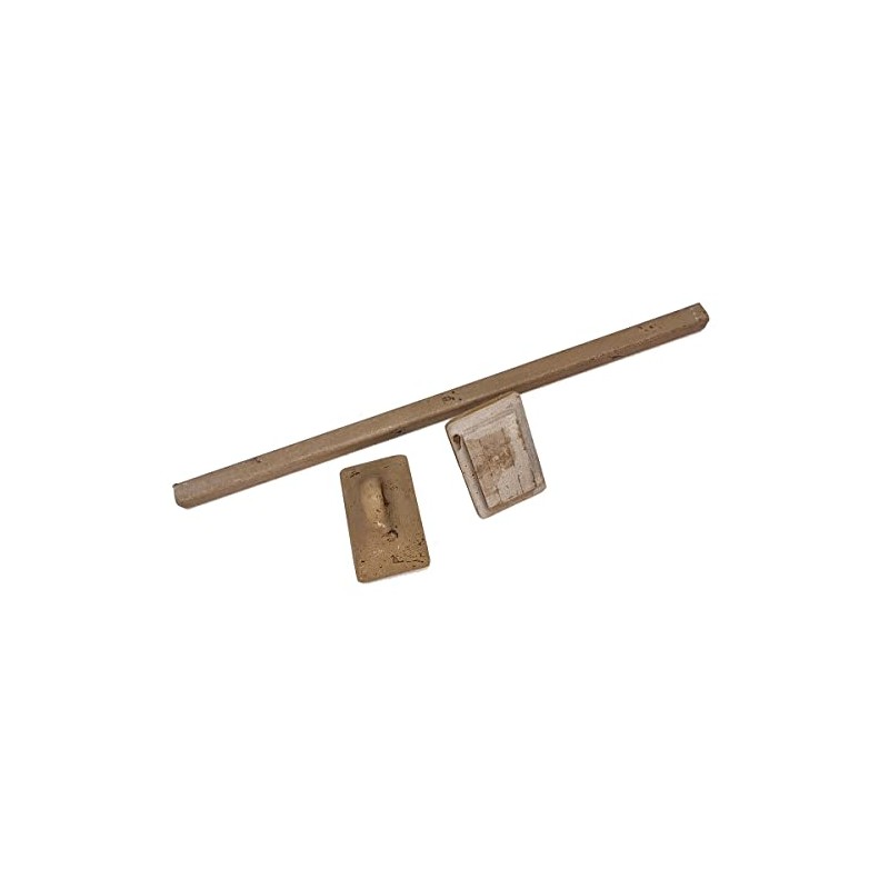 Cast Stone Towel Bar and Holders for Shower Bathroom (Mocha)