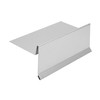 INEFA Aluminium Sheet without Waterfold, 200 cm, Silver, Gutter Sheet
