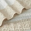 Andency Queen Quilt Bedding Set Beige, 3 Pieces Patchwork Beige