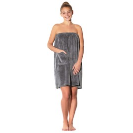 Zollner 295 Women's Sauna Kilt, Microfibre, Grey, S / M