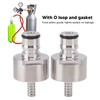 2PCS Stainless Steel Carbonation Cap Forced Carbonation PET Bottle Filling