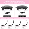 Flat Lashes, 0.15 0.20 Ellipse Flat Lashes, C CC D