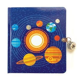 Playhouse Solar System Glow in The Dark Lock & Key Lined Page Diary for Kids