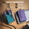 VULKIT Cartera de viaje con bloqueo RFID para hombres y