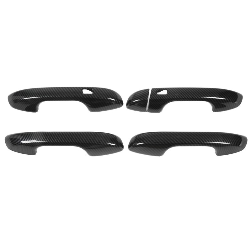 Car Exterior Door Handle Panel Carbon Fiber Style Outer Handle