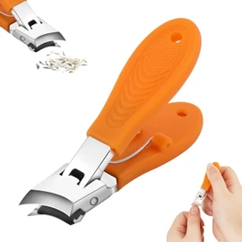 ZYHSLZ Alicates para Uñas de Pie, Cortauñas Profesional, Alicates para Uñas Gruesas, Kit Manicura y Pedicura, Acero Inoxidable, Wide Jaw Anti-splash, Antideslizante, Ideal Adultos/Mayores (Naranja)