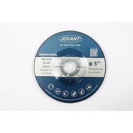JOVANT Angle Grinder Grinding Wheel, 5 Inch Grinding Disc for Metal, 7/8 Inch Arbor, Aggressive Grinding for Grinders, Depressed Center, 1pc