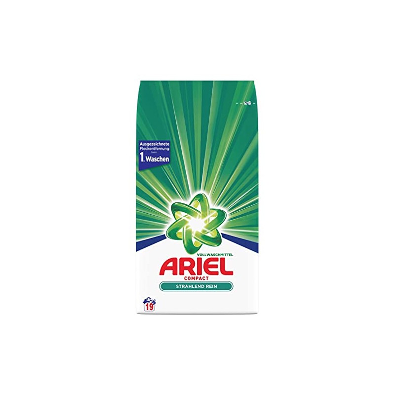 Ariel Compact Heavy Duty Powder Detergent- 19 WL