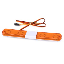 KEEDA LED Police Flash Light Strip for 1/10 1/8 1/12 RC Model Car Truck WPL D12 HSP Traxxas TRX4 Tamiya CC01 D90 Axial SCX10 (145 mm Yellow)