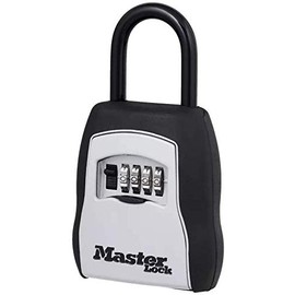 Master Lock 5400D Set Your Own Combination Portable Lock Box, 5 Key Capacity, Black (Pack of 2)