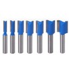 Shallho 7-Piece 8 mm Shank Groove Cutter Set, 6-20 mm