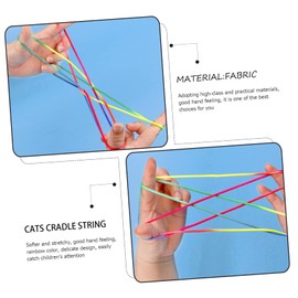 Totority Cats Cradle Game 20 Pcs String Flip Rope Kids Playset Bassinet Pet Toys Children Toys Kids Toys Fitness Desk