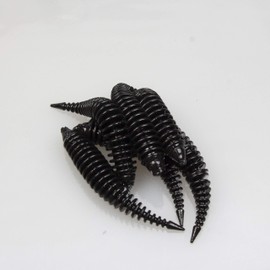 FTM Omura Baits Hero Banana Rubber Bait, Length / Package Contents: 5 cm / 6 Pieces, Colour: Black