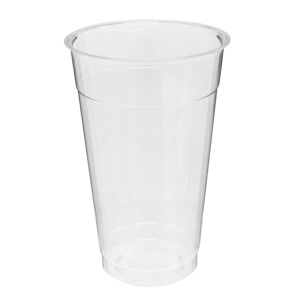 Asahi Kasei Pucks Clear Plastic Cups 25 Pack, 14 oz (420 ml), Recommended Capacity 11.0 fl oz (330 ml), Diameter 3.5 fl oz (8.8 cm)