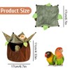 Hanging Hammock Bird Snuggle Cabin,Double Bird Nest Bed,Double Layer Bird