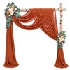 Showgeous Wedding Arch Draping Fabric 2 Panels 28" x20Ft Terracotta