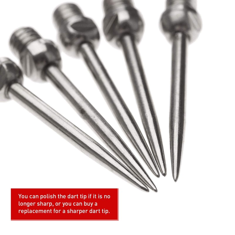 DRELD 10 pieces dart tips, steel tips with 2BA thread