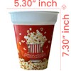ONONEXPRESS 6 MIX pcs Reusable Plastic Popcorn Containers/Popcorn Bowls Set