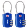 Diyife TSA Luggage Locks, [Newest Version][2 Packs] 3-Digit Security Padlock,