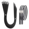 Aroono Heavy Duty Metal Zip Ties-20 inch, 304 Stainless Steel,