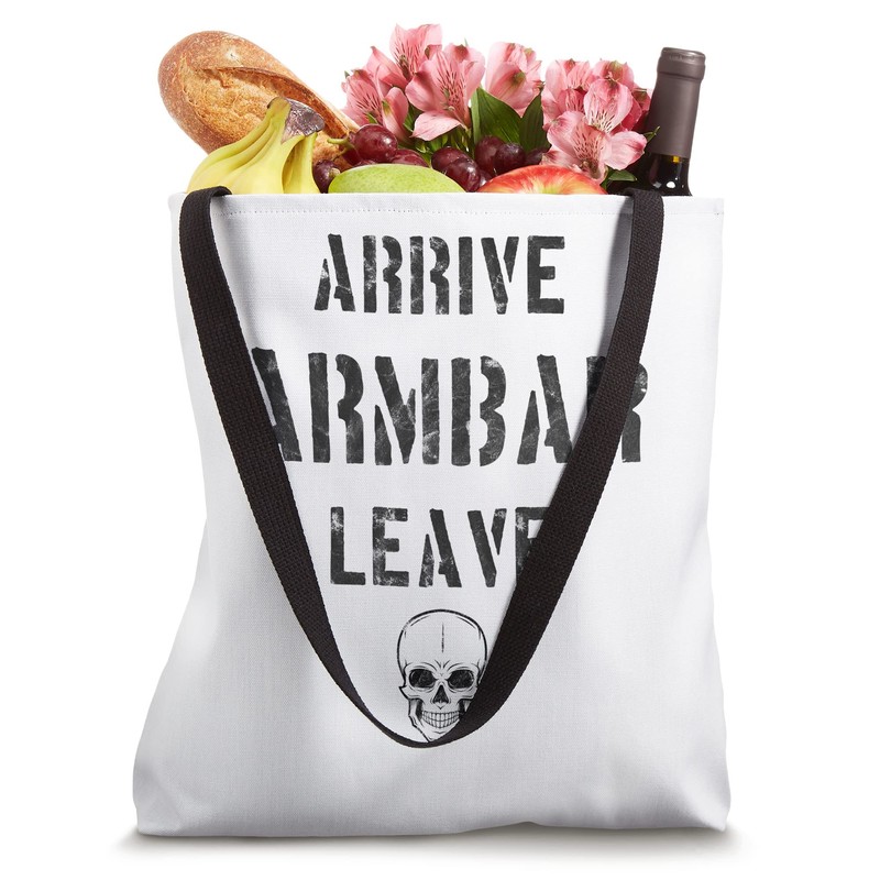 Vintage Jiu Jitsu Arrive Armbar Leave Grappling BJJ Tote Bag