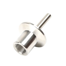 Sanitary Stainless Steel Thermometer Well 2" Length with tri clamp Adaptor TC 50.5*FNPT 1/2" Thermometer Connection