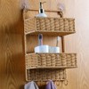 Angoily Woven Wall Mount 2-Tier Storage Sorter Basket with 5