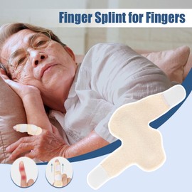 Splint for Finger | Pinky Straightener Corrector - Breathable Adjustable Finger Brace for Support Sprain Relief for Middle, Index, Ring, Pinky