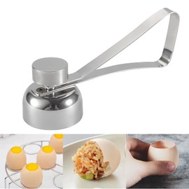 Zhejia Egg Cutter, Egg Cracker, Egg Yolk Separator, Peeler, Manual, 304 Stainless Steel, Confectionery Tools, Cookware, Durable, Convenient to Operate, DIY, Restaurant, Hotel, Kitchen Utensils, 4.1 x
