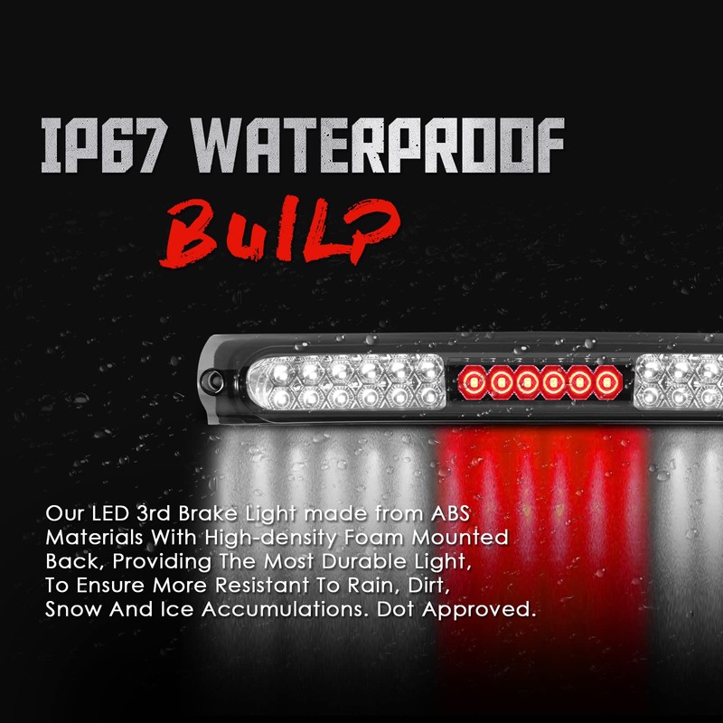 3rd Third Brake Light LED Compatible with Ford 1997 1998