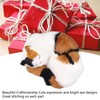 Fur Cat Figurine Simulation Innovative Hand Crafted Cute Fur Cat