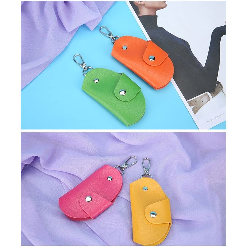 Plus Nao Key Case, Key Holder, Bi-folded, Snap Button, Carabiner,