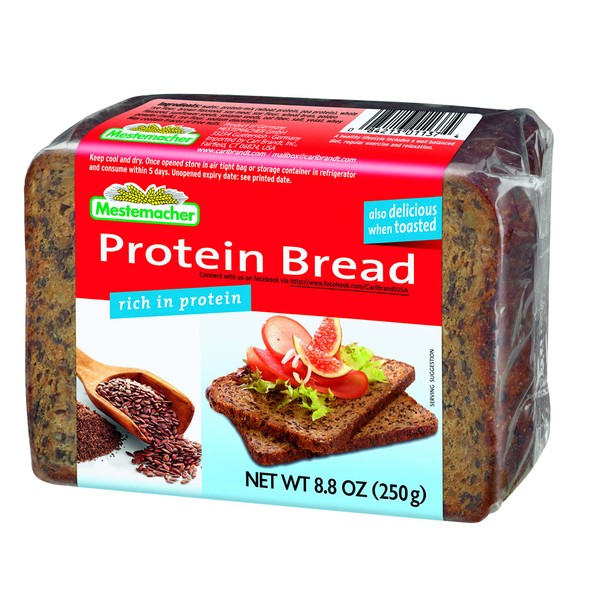 Mestemacher Bread, Protein, 8.8 Ounce (Pack of 9)
